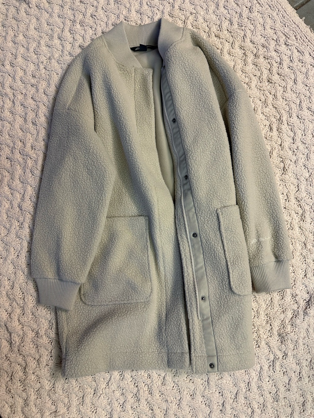 Eddie Bauer Light cream Sherpa Shirt Jacket
